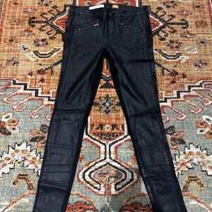 Anthropologie Pilcro and The Letterpress Faux Leather Legging, Size 26